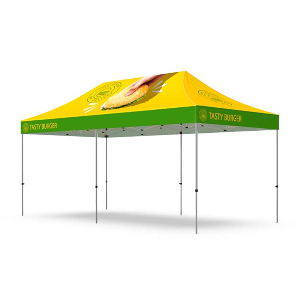 10x20 ft Pop Up Custom Screen Print Graphic Logo Canopy
