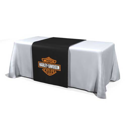 3ft Table Runner Full Color Digital Print Satin
