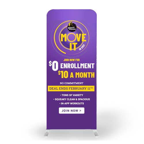3ft Tension Fabric Banner Stand Display