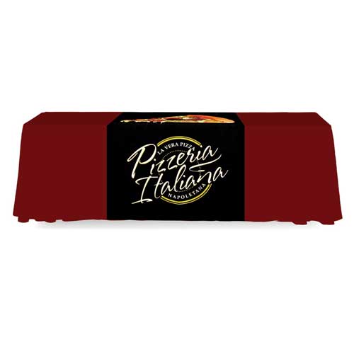 4ft Table Runner Full Color Digital Print Satin