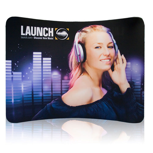 Tension Fabric Tradeshow Backdrop Display (Curved)