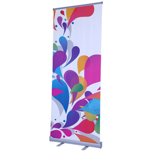 Pull-Up Retractable Tradeshow Banner Portable Pop-Up (Choose Size)