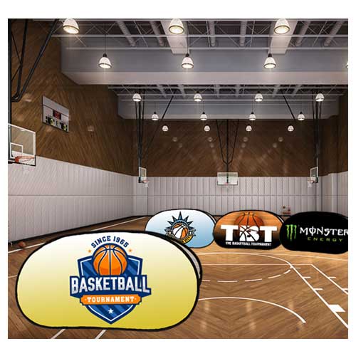 Basketball Court Custom Print A-Frame Sign