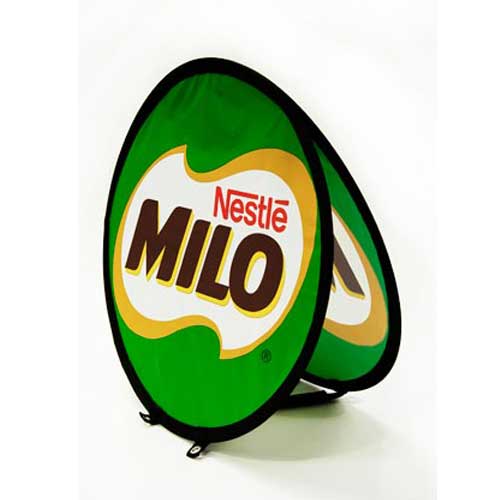 3ft Small Circle Pop-up A-Frame Fieldboard Sign