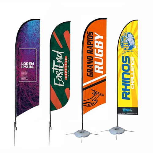 Custom Logo Printed Outdoor Feather Flag (Choose Size)