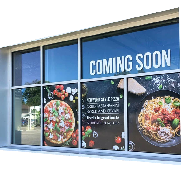 Custom Large Window Cling Sticker Print (Choose Size)