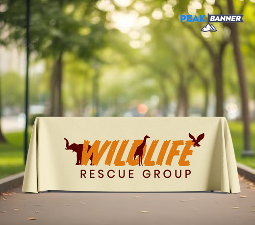 Premium Full-Color Printed Table Cover (Choose size)