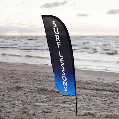 Custom Logo Printed Outdoor Feather Flag (Choose Size)