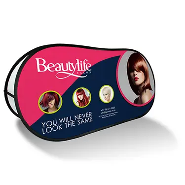 3x6ft Medium Horizontal Pop-up A-Frame Fieldboard Sign