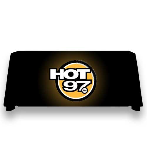 8ft Table Throw Full Color Digital Print Satin