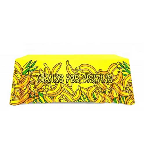 8ft Table Throw Full Color Digital Print Satin