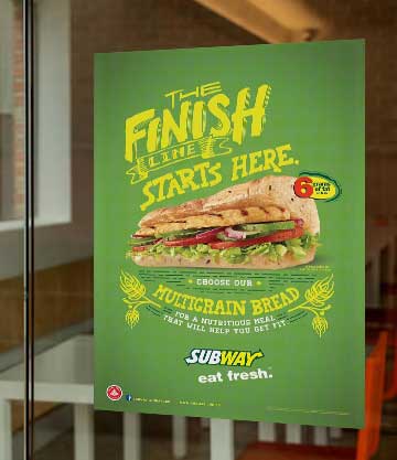 Custom Large Window Cling Sticker Print (Choose Size)