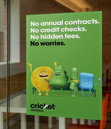 Custom Large Window Cling Sticker Print (Choose Size)