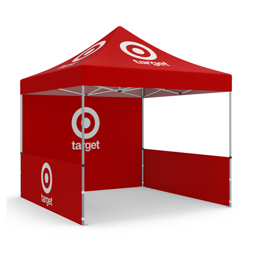 10x10 ft Full Package w/Back & Side Walls Custom Print Graphic Logo Canopy