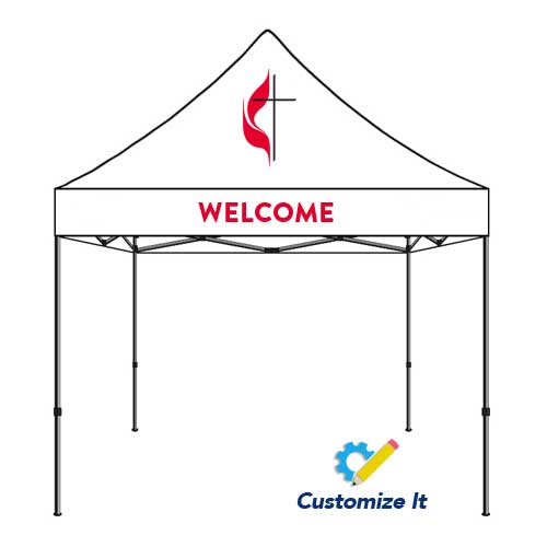 10x10ft Church Custom Logo Canopy Printed Tent