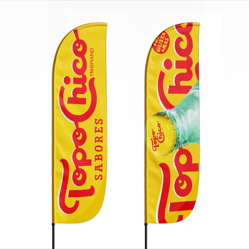 Custom Logo Printed Outdoor Feather Flag (Choose Size)