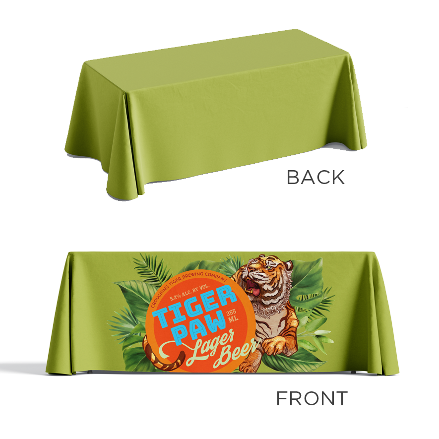 Premium Full-Color Printed Table Cover (Choose size)