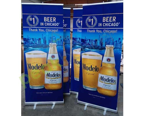 4x7ft Pull Up Retractable Banner Display