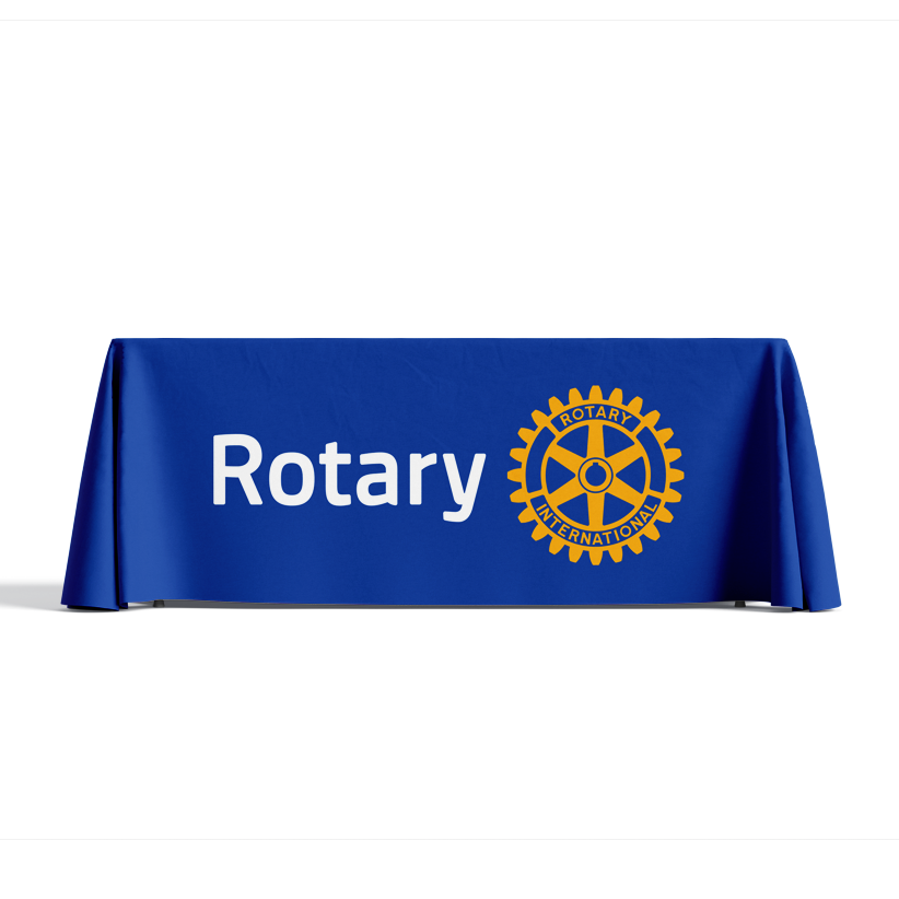 6ft Table Throw Full Color Digital Print Satin