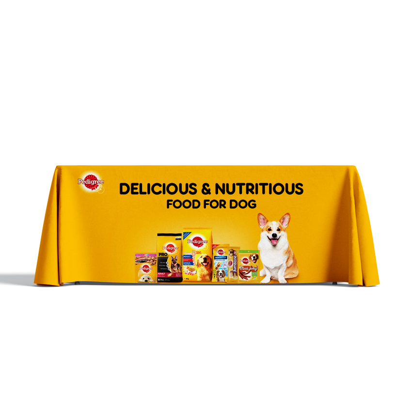 Premium Full-Color Printed Table Cover (Choose size)