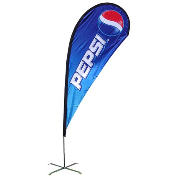 14ft Custom Outdoor Teardrop Flag w/ Print Advertising