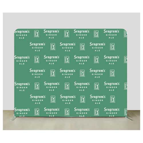8x10 ft Full Print Step Repeat Fabric Backdrop Event Display
