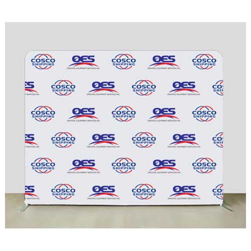 8x8 ft Full Print Step Repeat Fabric Backdrop Event Display