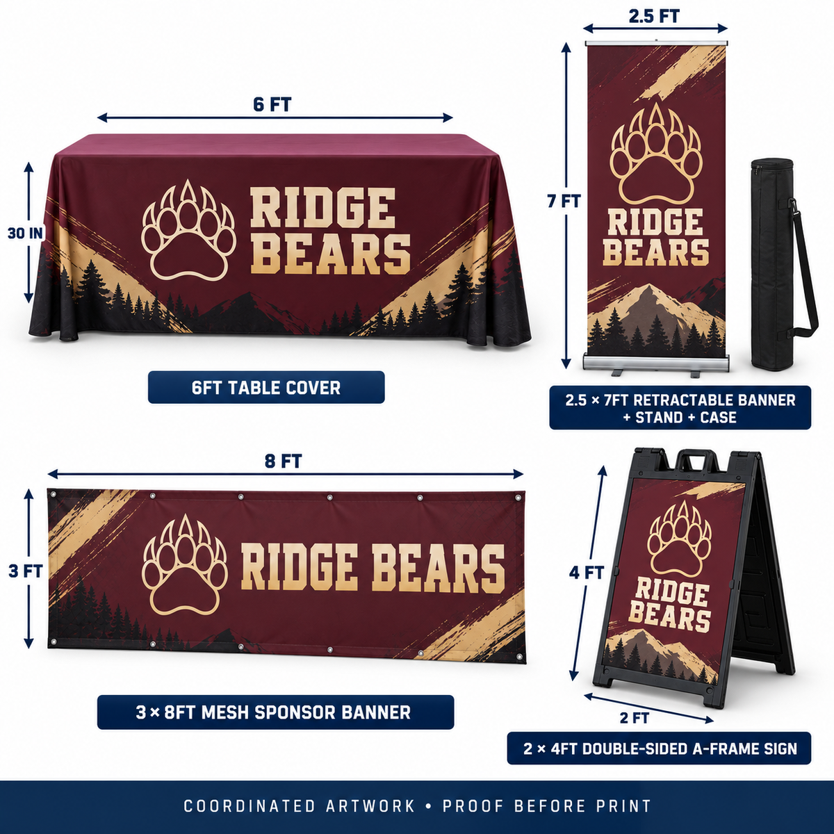 Booster Club Fundraising Display Kit