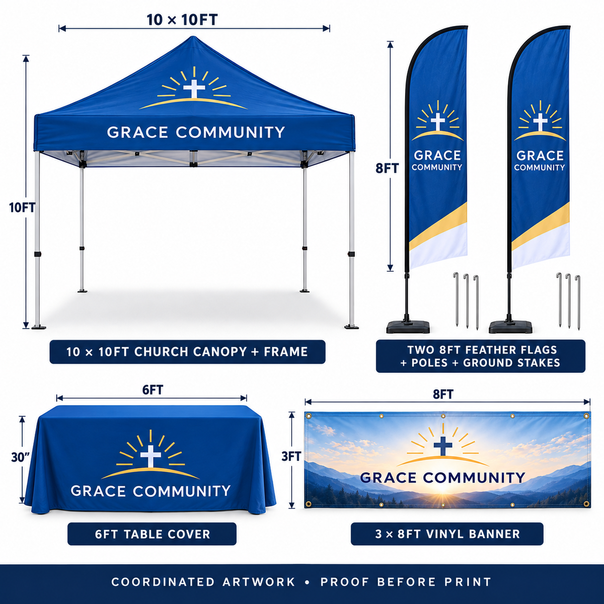 Church Outreach Event Display Package