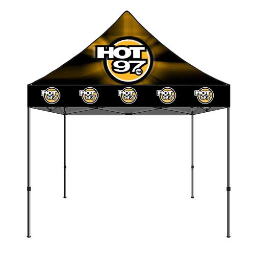 10x10ft Custom AM/FM Radio Station Printed Canopy Tent