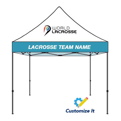 10x10ft Lacrosse Club Team Custom Logo Canopy Printed Tent