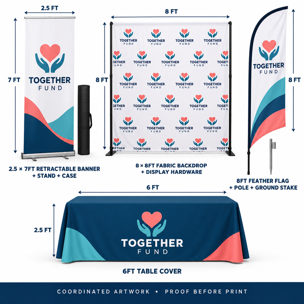 Nonprofit Fundraising Event Display Package