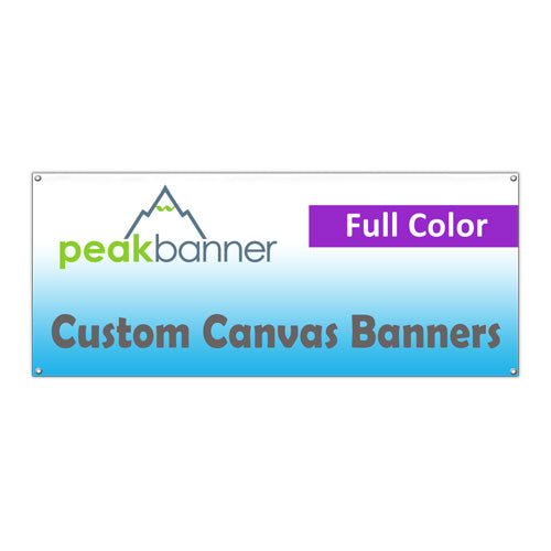 Custom Print Full Color Canvas Banner