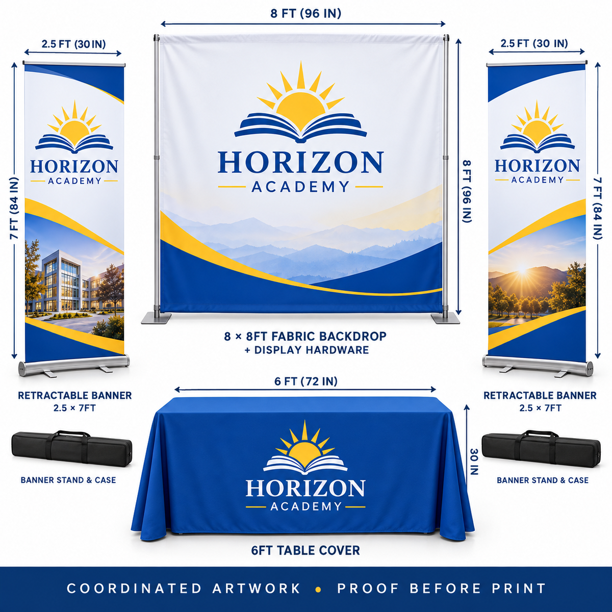 School Enrollment & Registration Display Kit