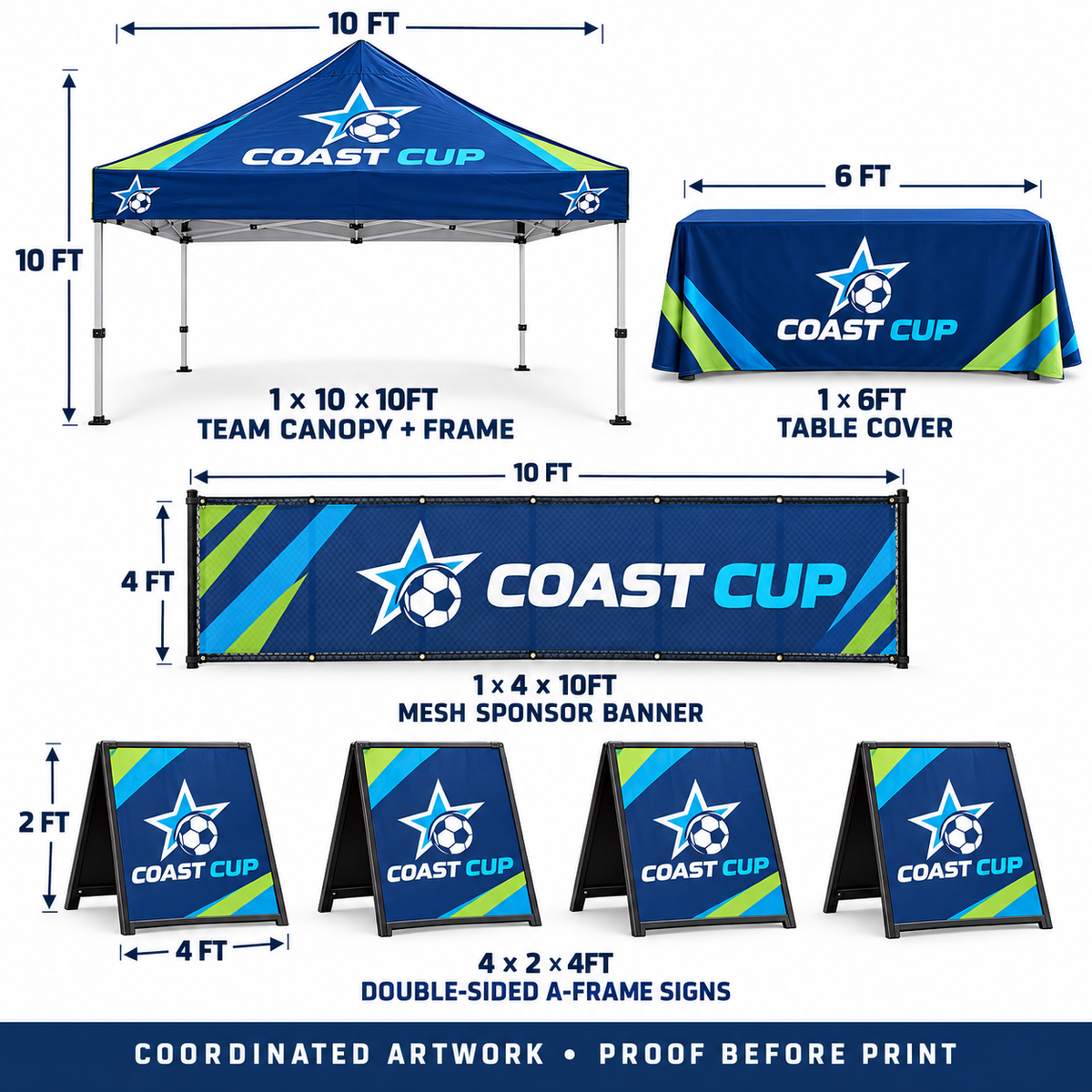 Sports Tournament Sponsor Display Package