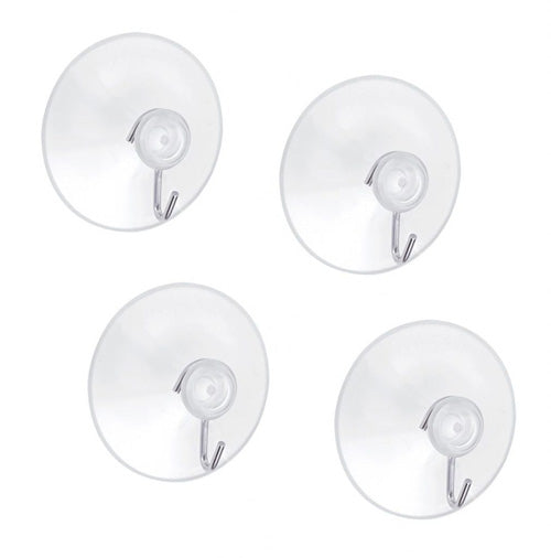 Banner Clear Suction Cup Hook Set (4pcs)